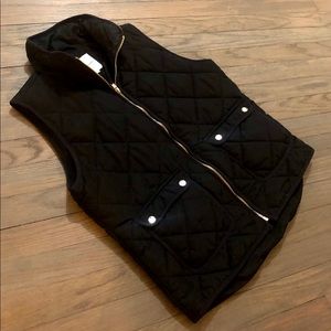 Black Puffer Vest M Thread and Supply